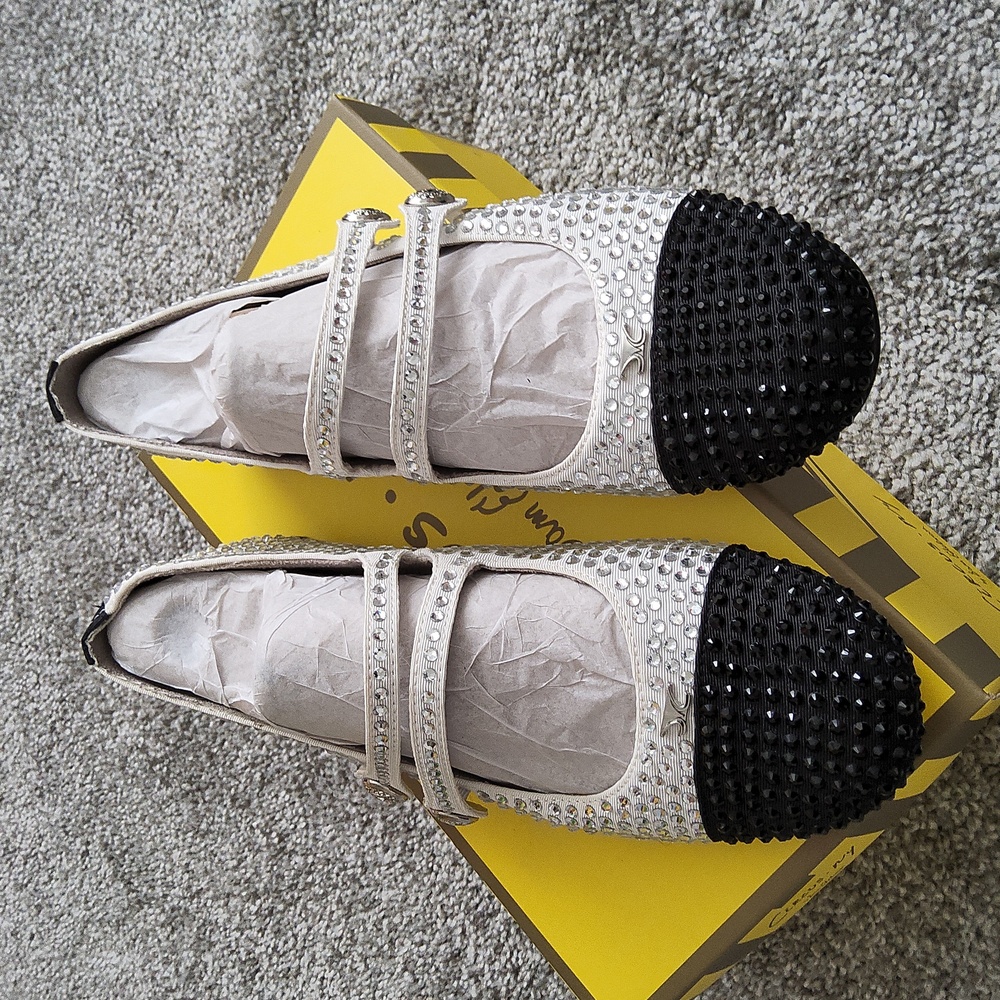 Circus NY Sam Edelman Mary Jane Flats with Rhinestones
